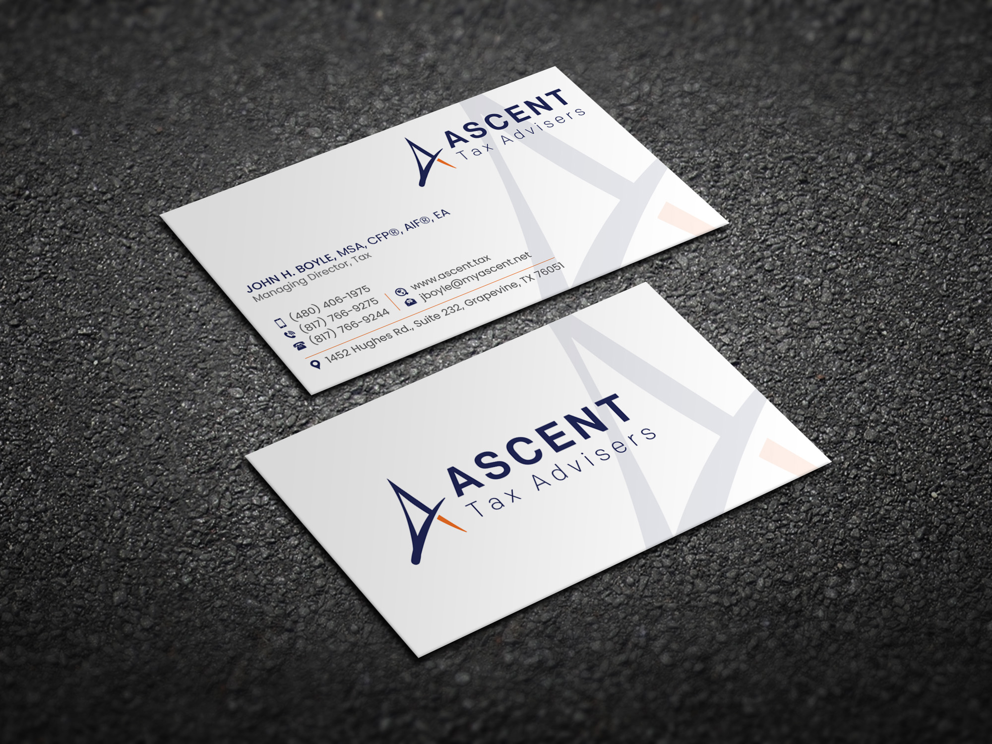 Business Card Design by Magic of Art for Ascent Tax Advisers | Design #37266807