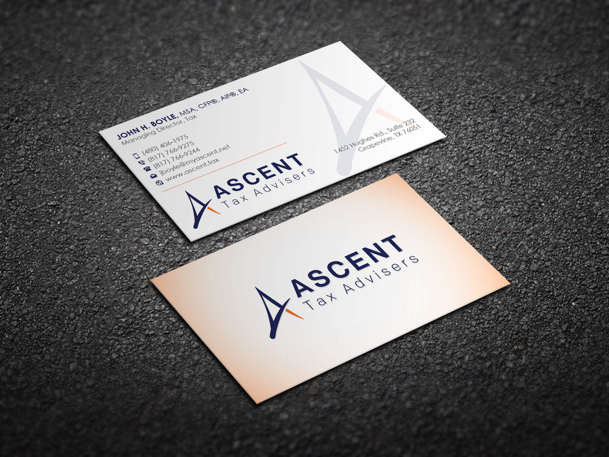 Business Card Design by Magic of Art for Ascent Tax Advisers | Design #37266808