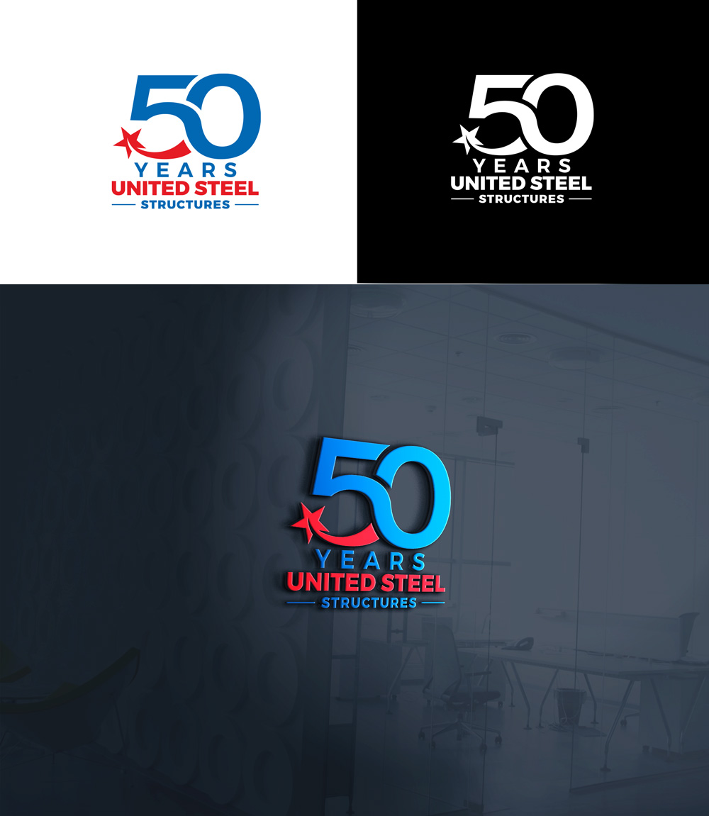 Logo Design by RA-bica for United Steel Structures, Inc.  | Design #37292815
