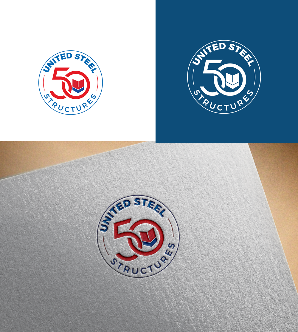Logo Design by RA-bica for United Steel Structures, Inc.  | Design #37339367