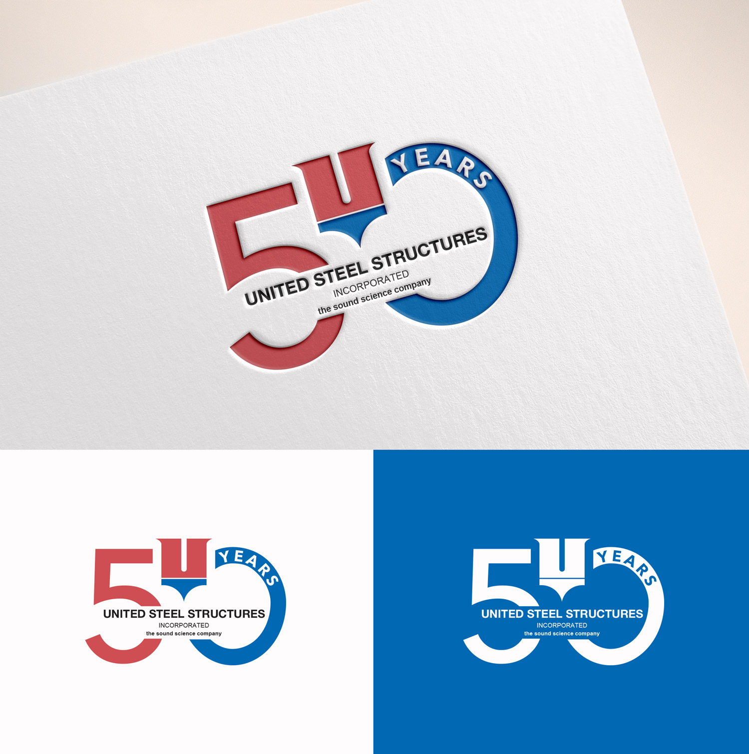 Logo Design by M Art & Design for United Steel Structures, Inc.  | Design #37267839
