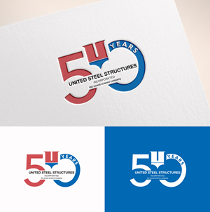 Logo Design by M Art & Design for United Steel Structures, Inc.  | Design: #37267839