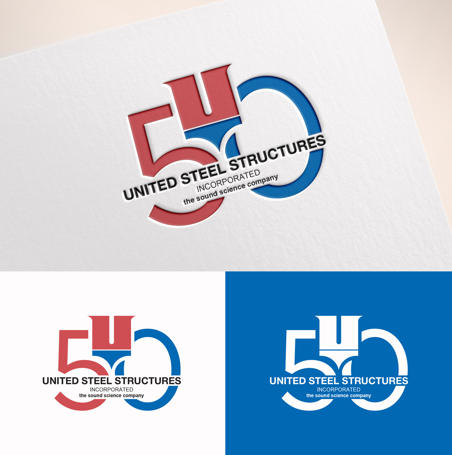 Logo Design by M Art & Design for United Steel Structures, Inc.  | Design #37267895