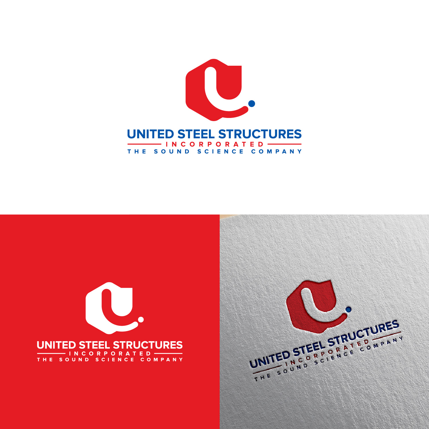Logo Design by 4tech services for United Steel Structures, Inc.  | Design #37268581