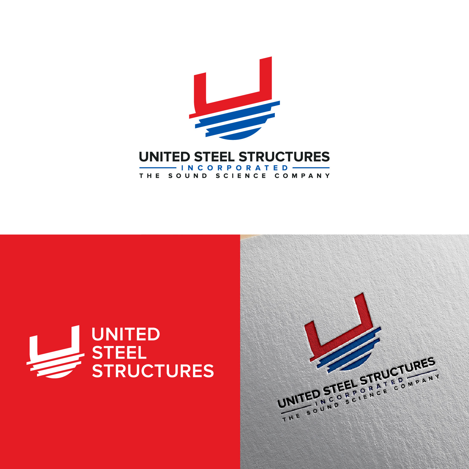 Logo Design by 4tech services for United Steel Structures, Inc.  | Design #37268582