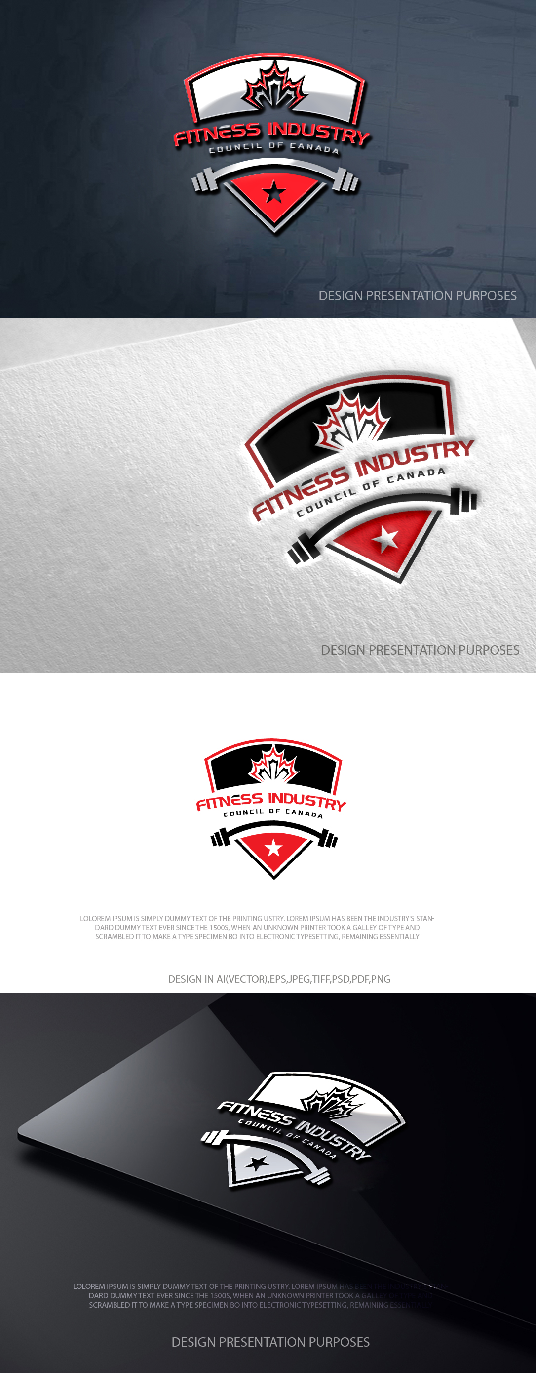 Diseño de Logo por zebronicgraphic para Fitness Industry Council of Canada | Diseño #37269408