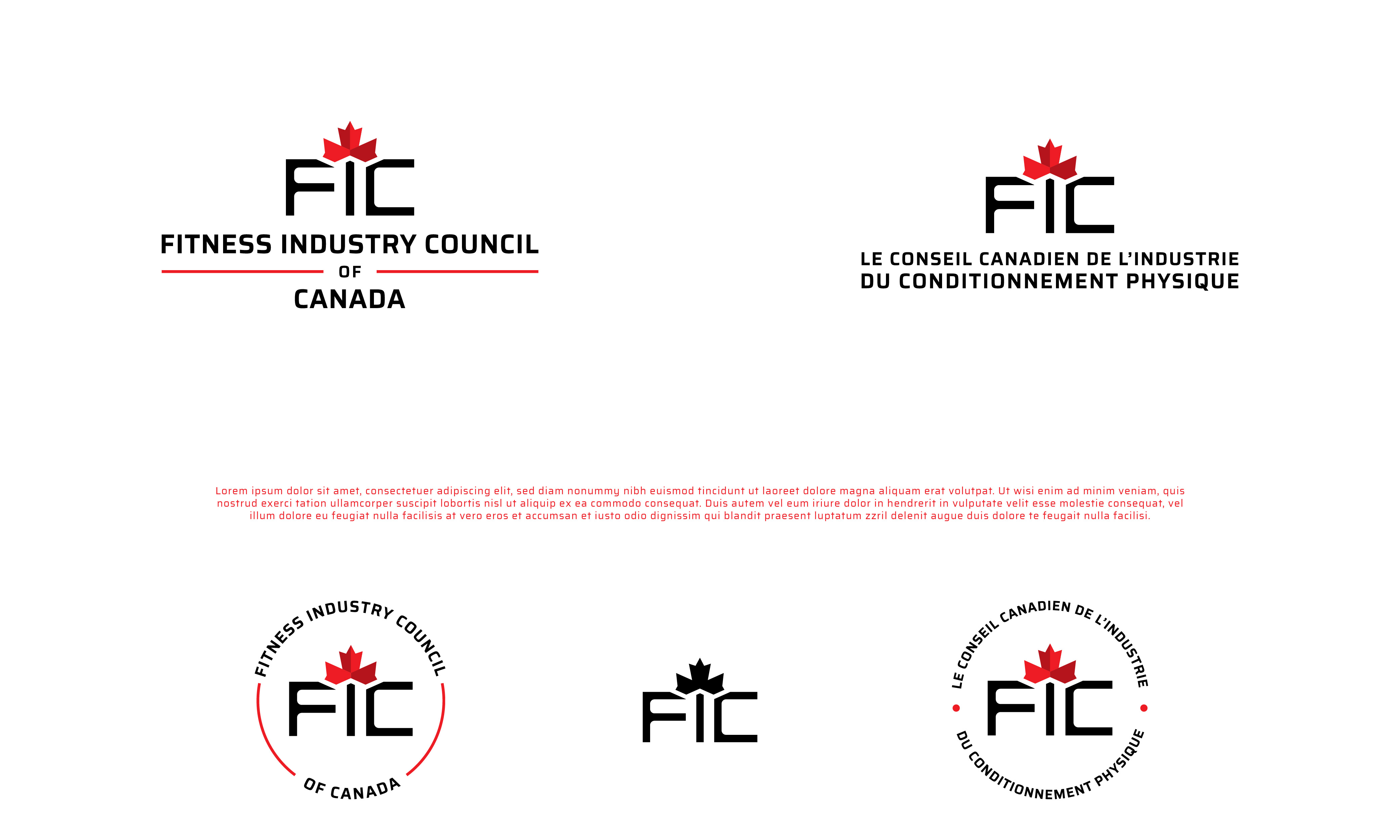 Logo Design by Kornelius - Lahalah for Fitness Industry Council of Canada | Design #37274921