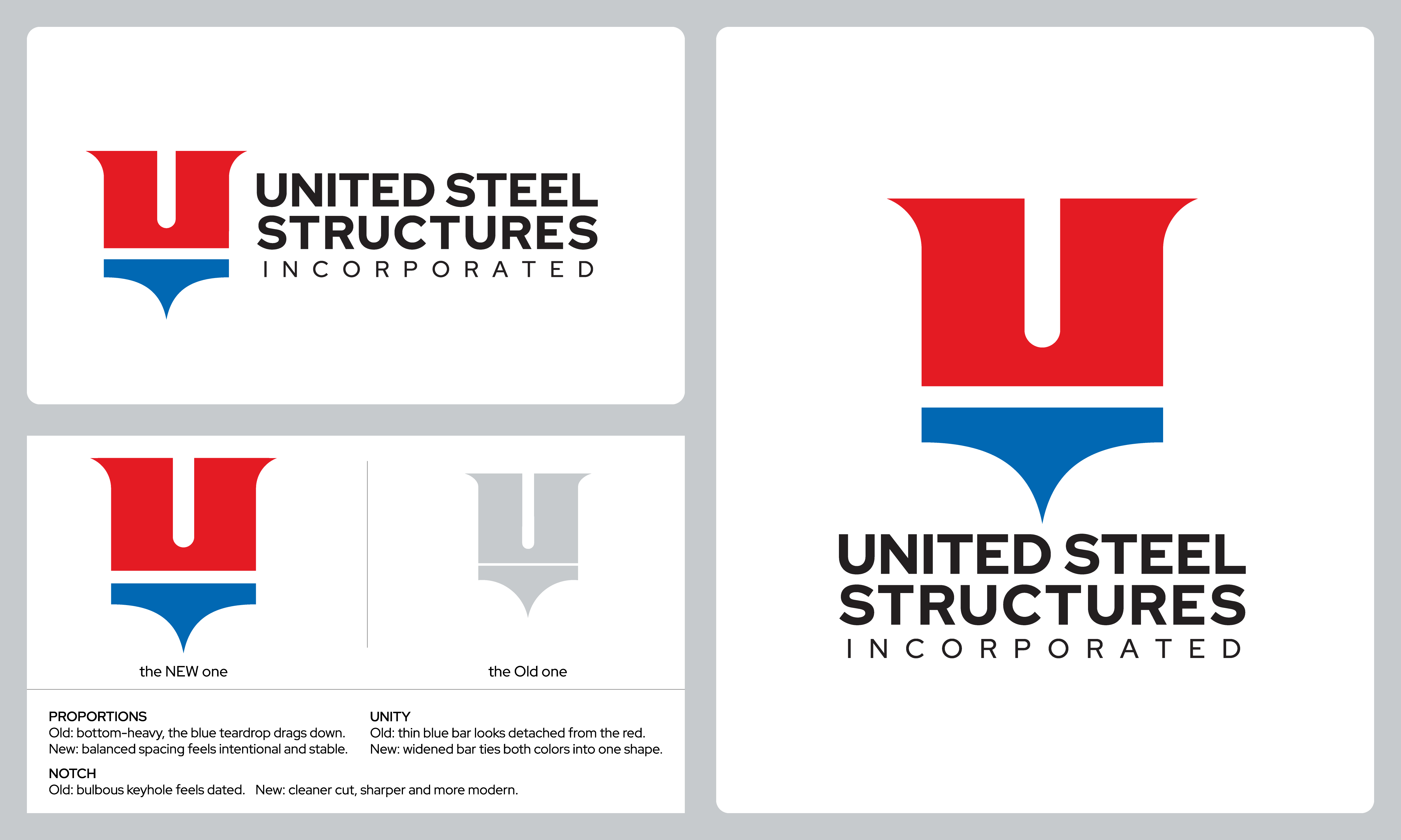 Logo Design by Duvai Studio for United Steel Structures, Inc.  | Design #37268166
