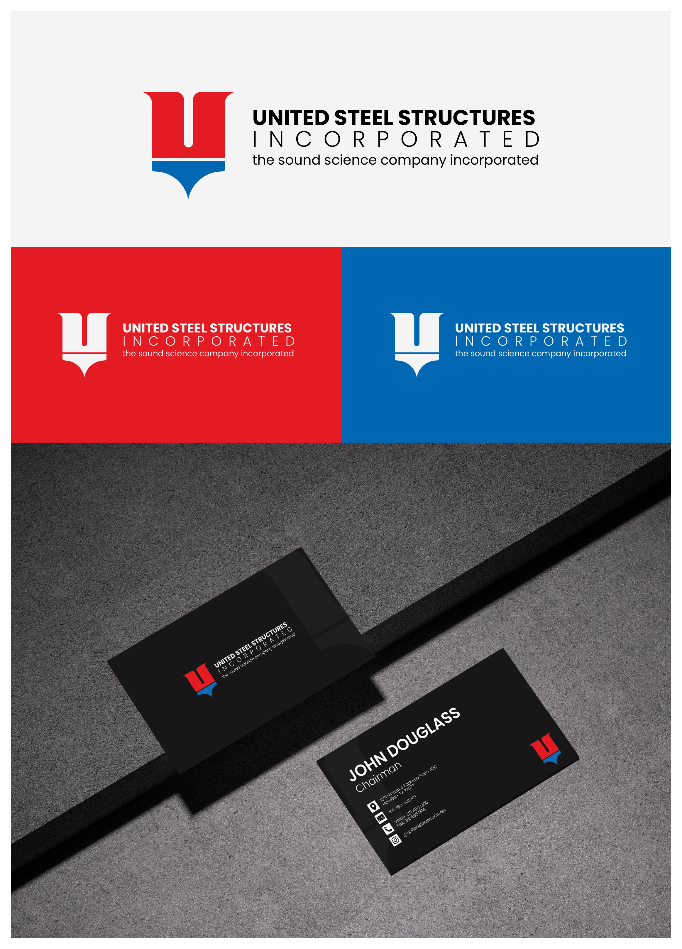 Logo Design by Sika Creations for United Steel Structures, Inc.  | Design #37268231