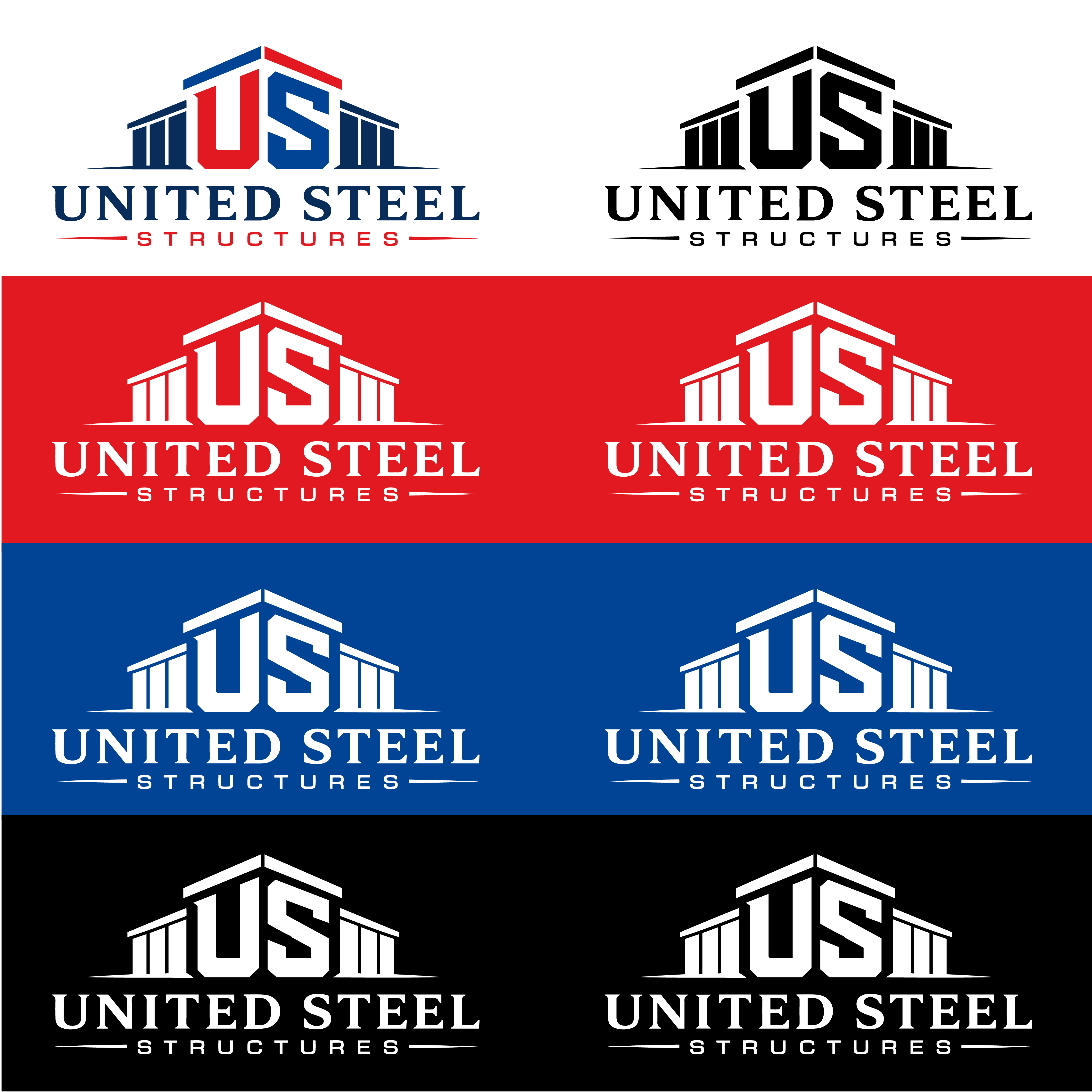 Logo Design by Shariqology for United Steel Structures, Inc.  | Design #37267370