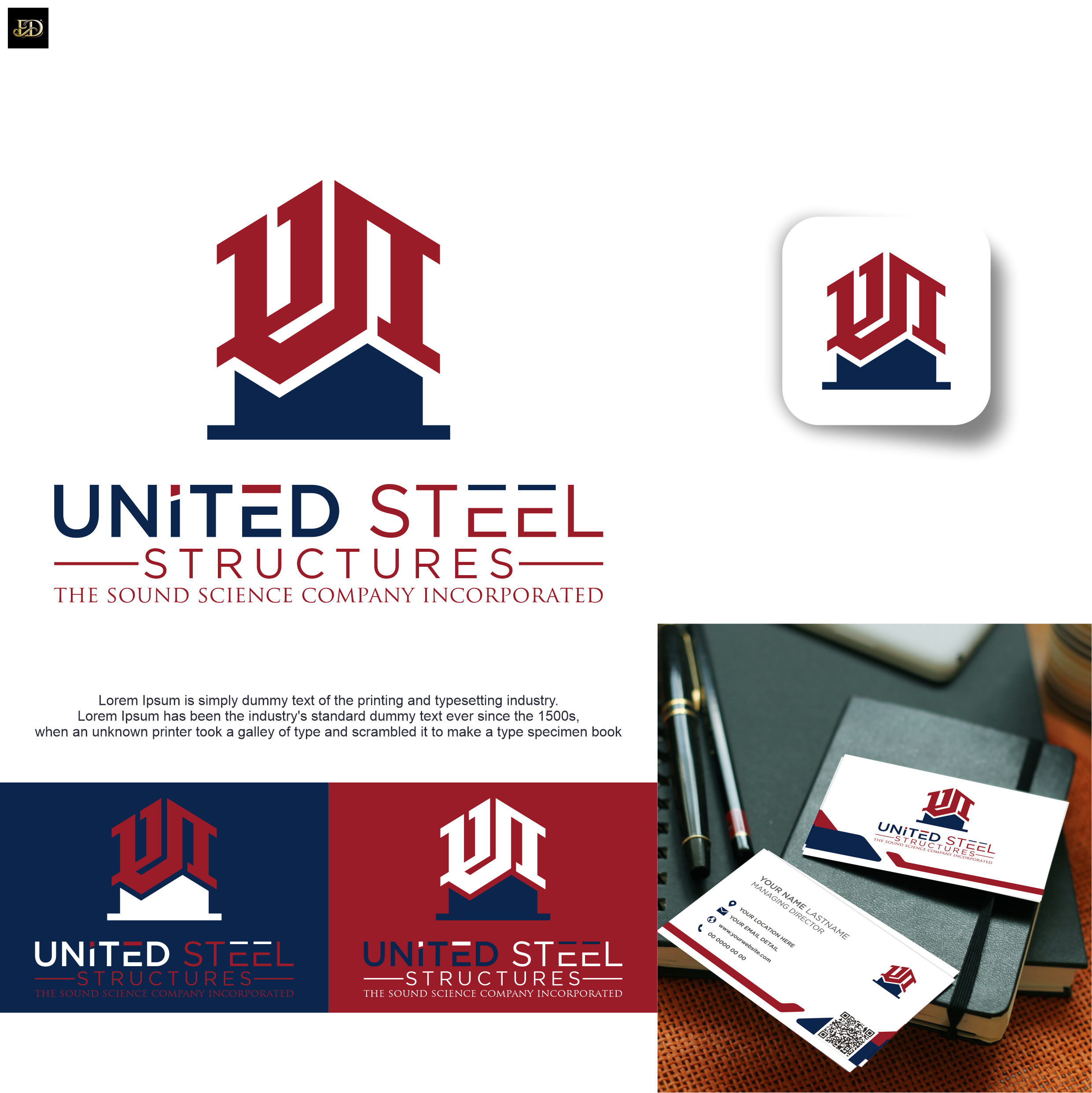 Logo Design by Eldmal for United Steel Structures, Inc.  | Design #37274966