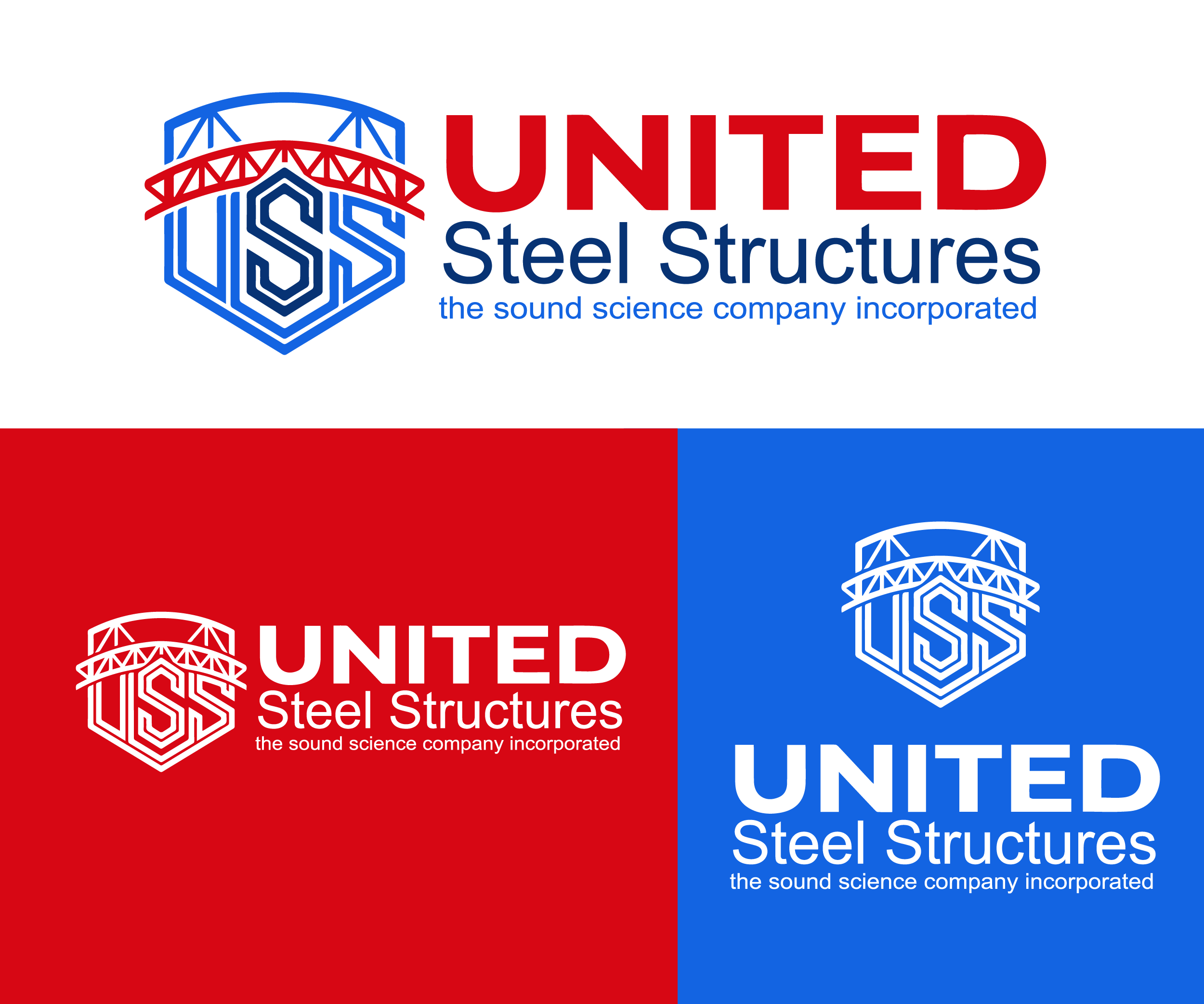 Logo Design by Oualid_Art for United Steel Structures, Inc.  | Design #37273999