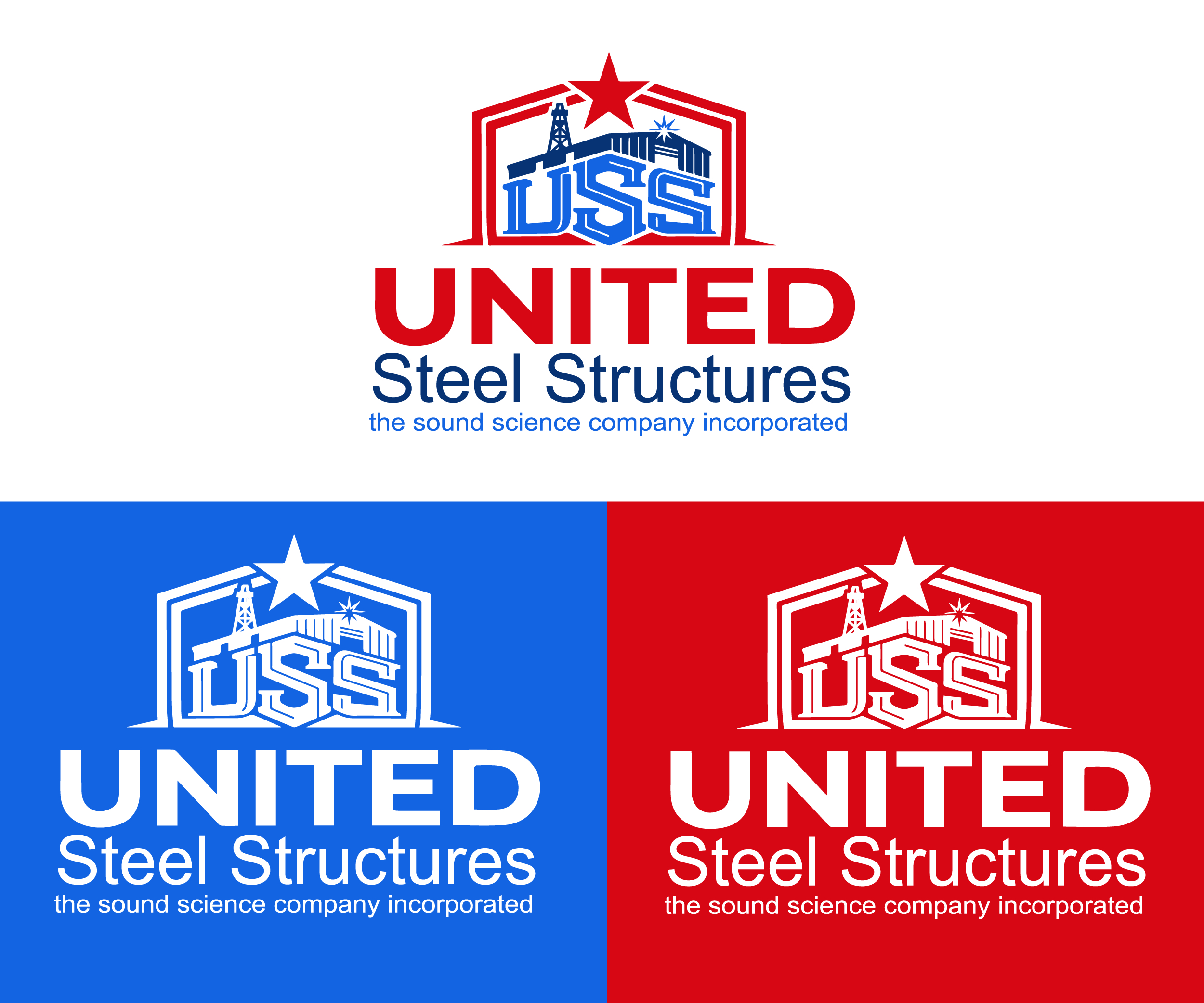 Logo Design by Oualid_Art for United Steel Structures, Inc.  | Design #37276616