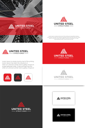 Logo Design by Stone Black for United Steel Structures, Inc.  | Design: #37293549