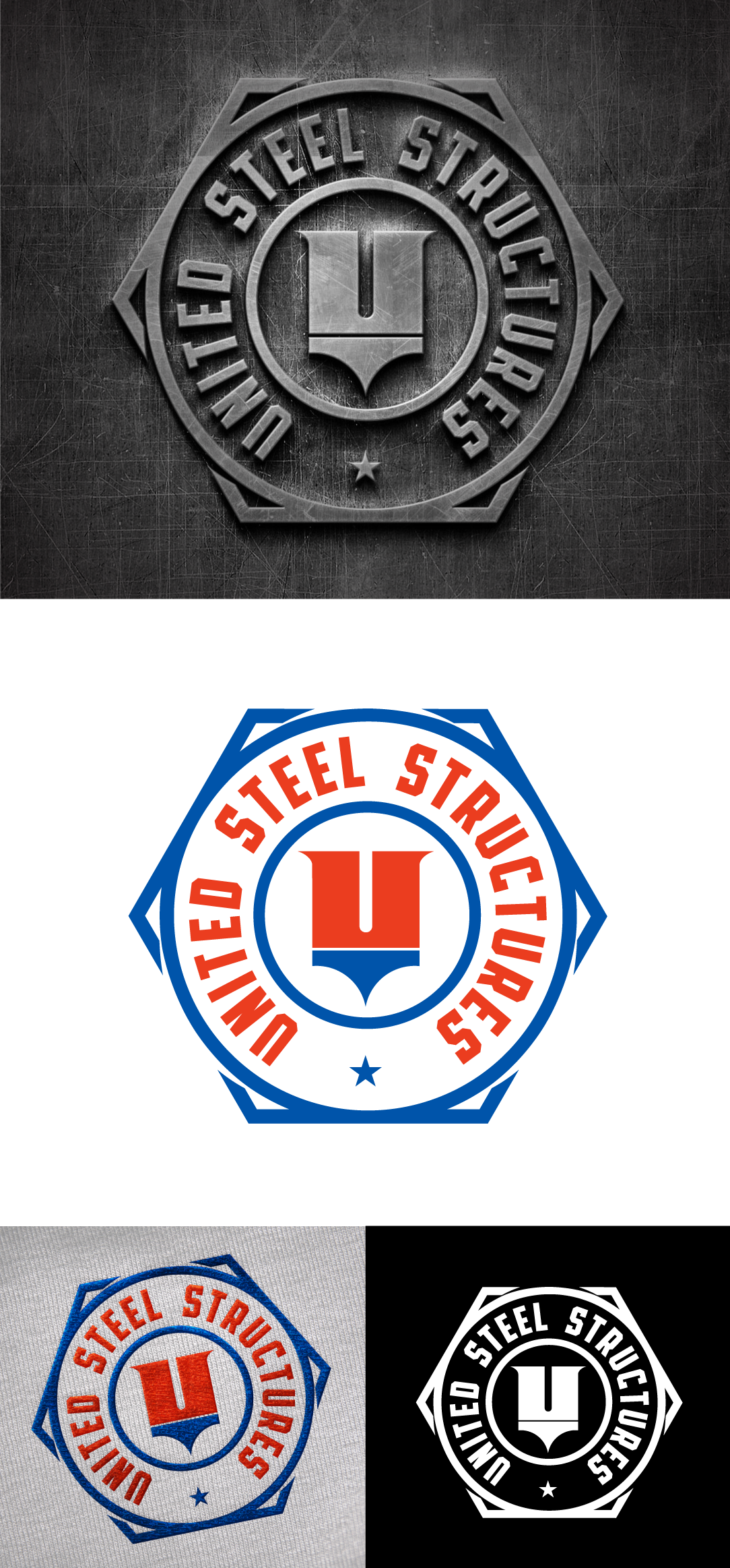 Logo Design by Alphabet Agency for United Steel Structures, Inc.  | Design #37270111