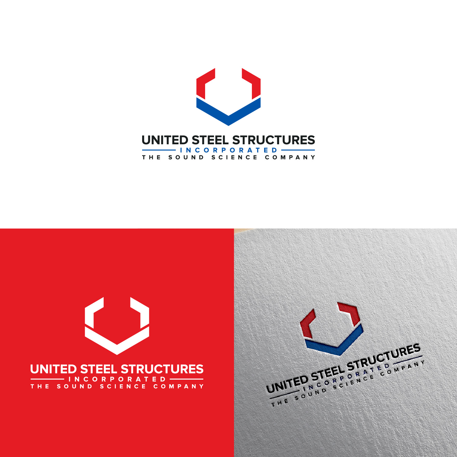 Logo Design by 4tech services for United Steel Structures, Inc.  | Design #37268746