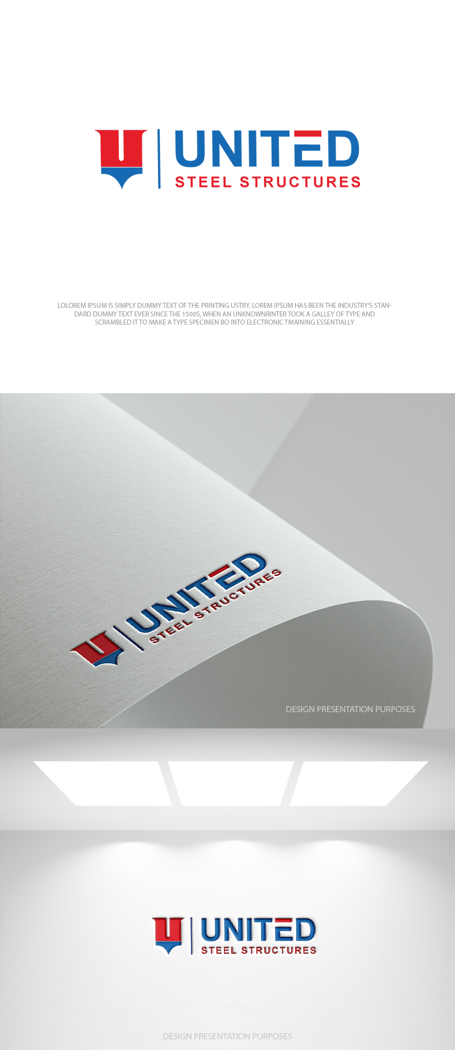 Logo Design by zebronicgraphic for United Steel Structures, Inc.  | Design #37273013