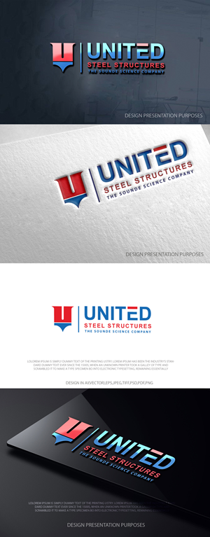 Logo Design by zebronicgraphic for United Steel Structures, Inc.  | Design: #37292922