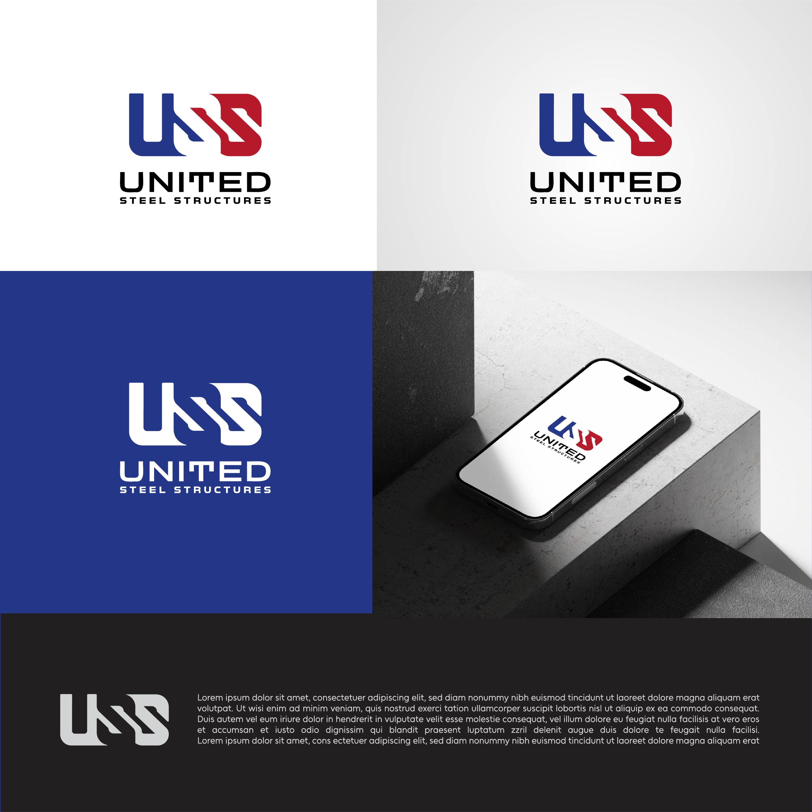 Logo Design by genzo for United Steel Structures, Inc.  | Design #37291118