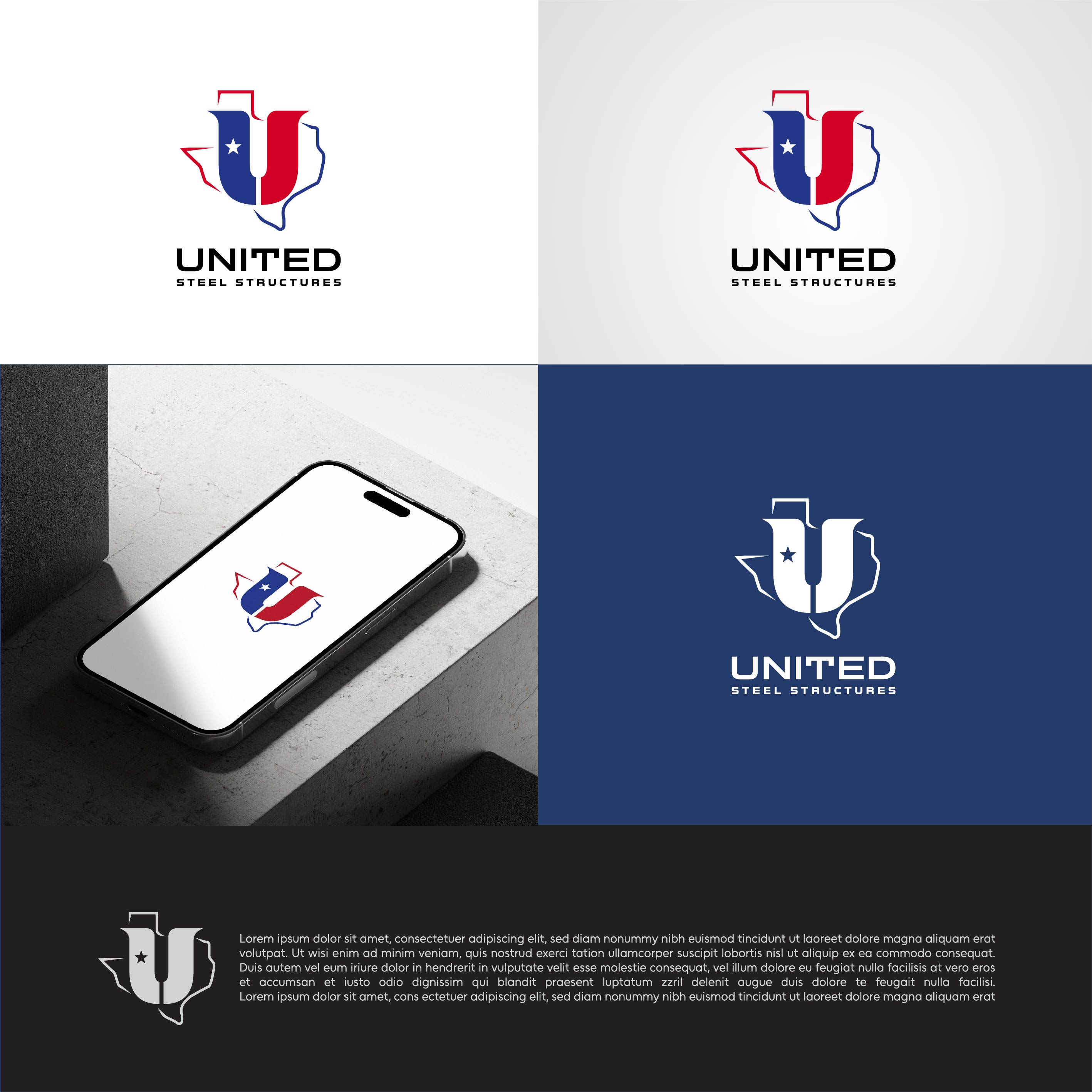 Logo Design by genzo for United Steel Structures, Inc.  | Design #37293617