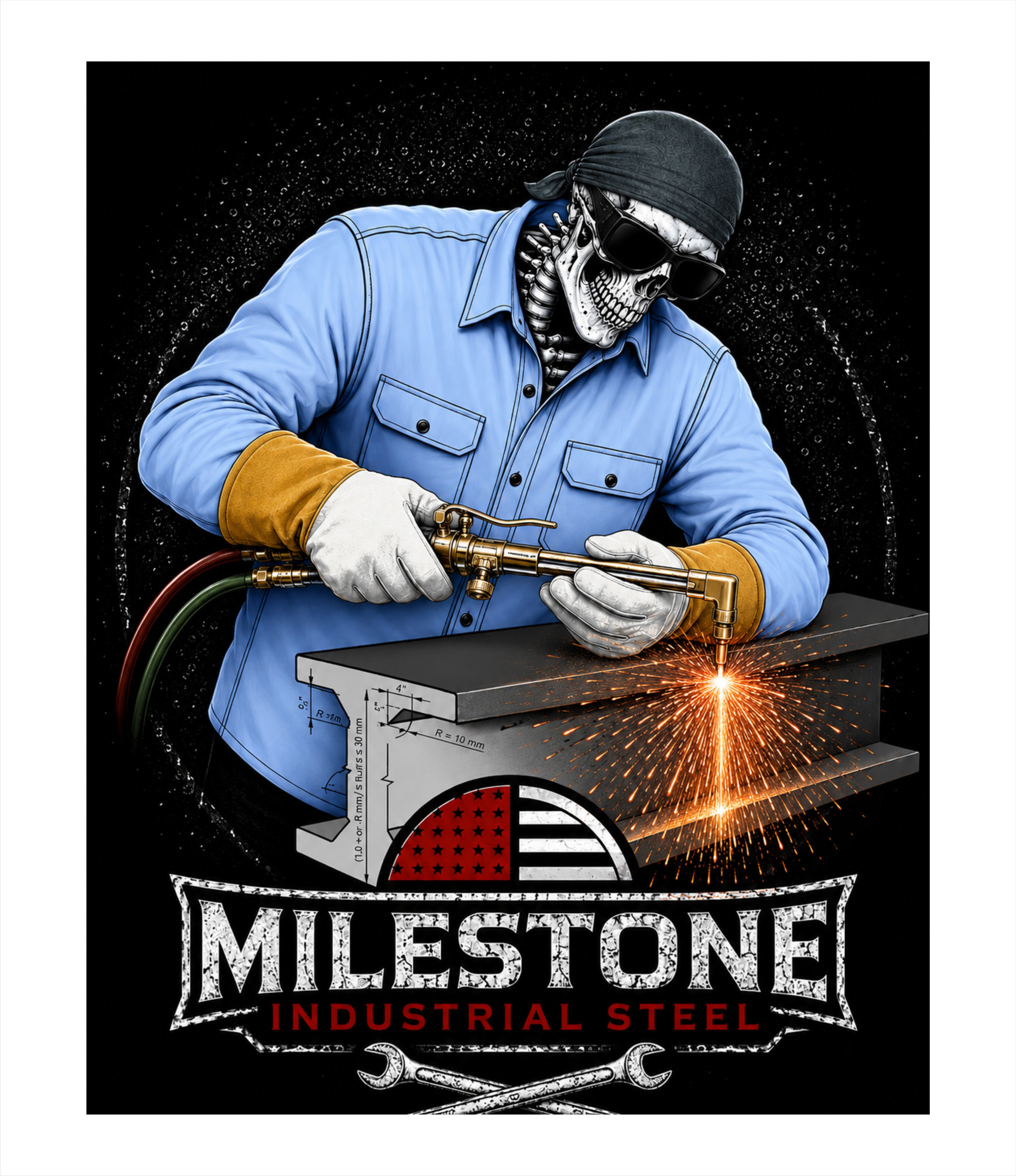 Diseño Gráfico por Grahpica para Milestone Industrial Steel  | Diseño #37270142
