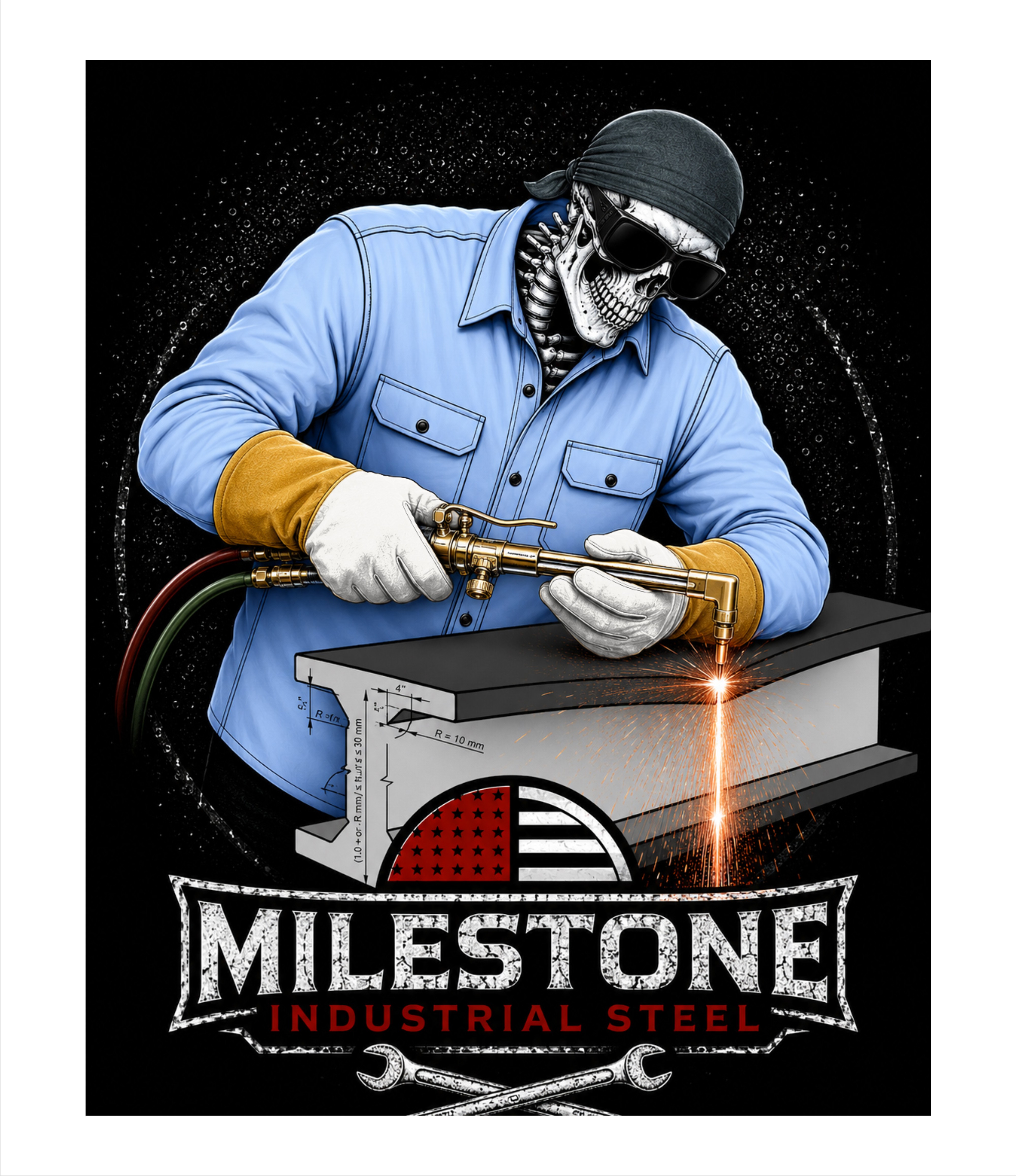 Diseño Gráfico por Grahpica para Milestone Industrial Steel  | Diseño #37270143