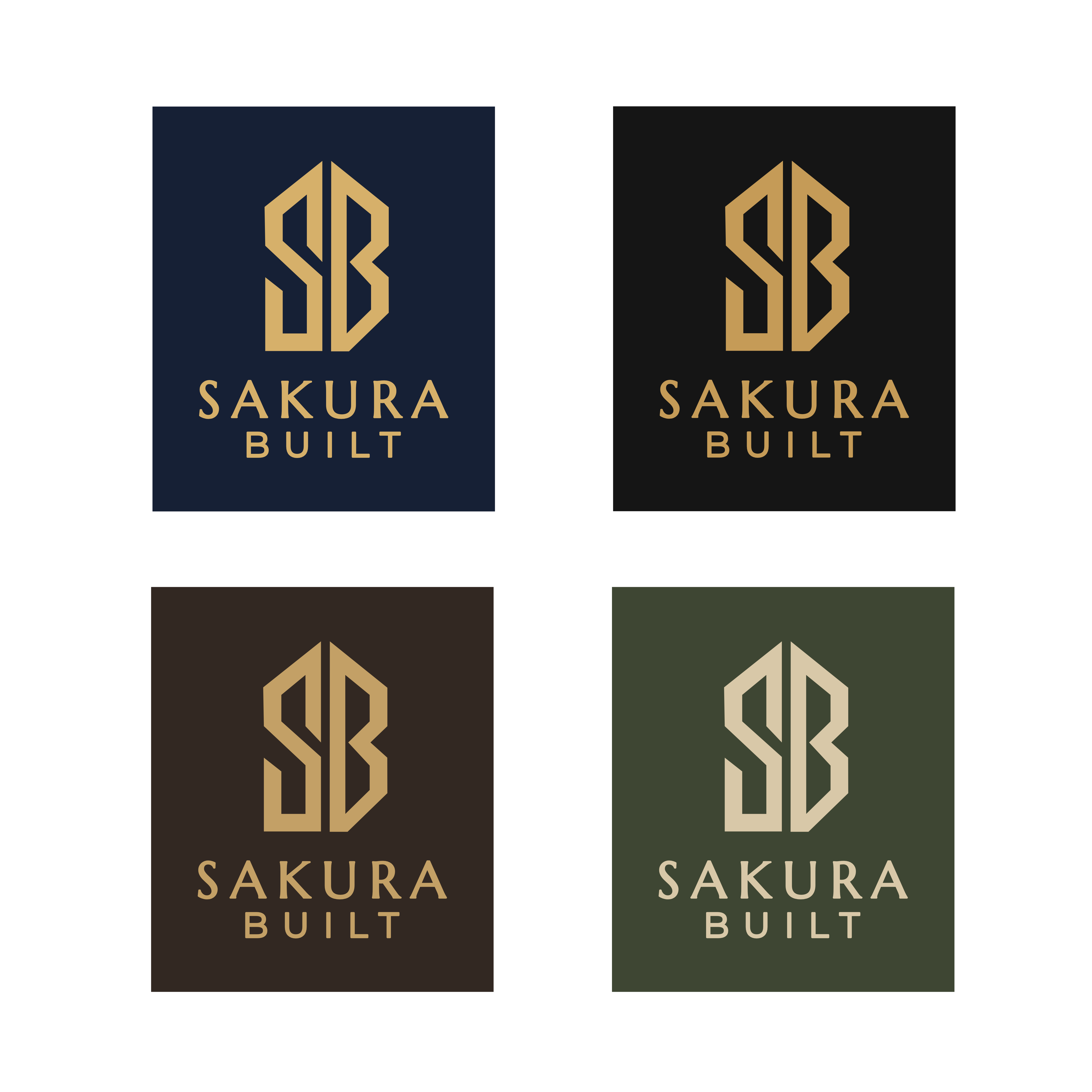 Logo Design by Nhan Mac for Sakura Built | Design #37274069