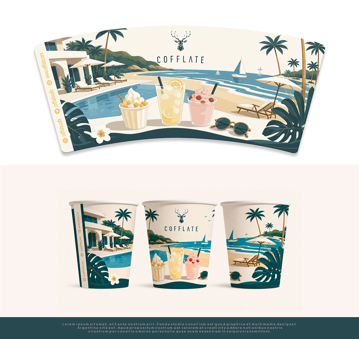 Tasse- und Becher-Design von Zonda Studio für COFFLATE | Design #37287507