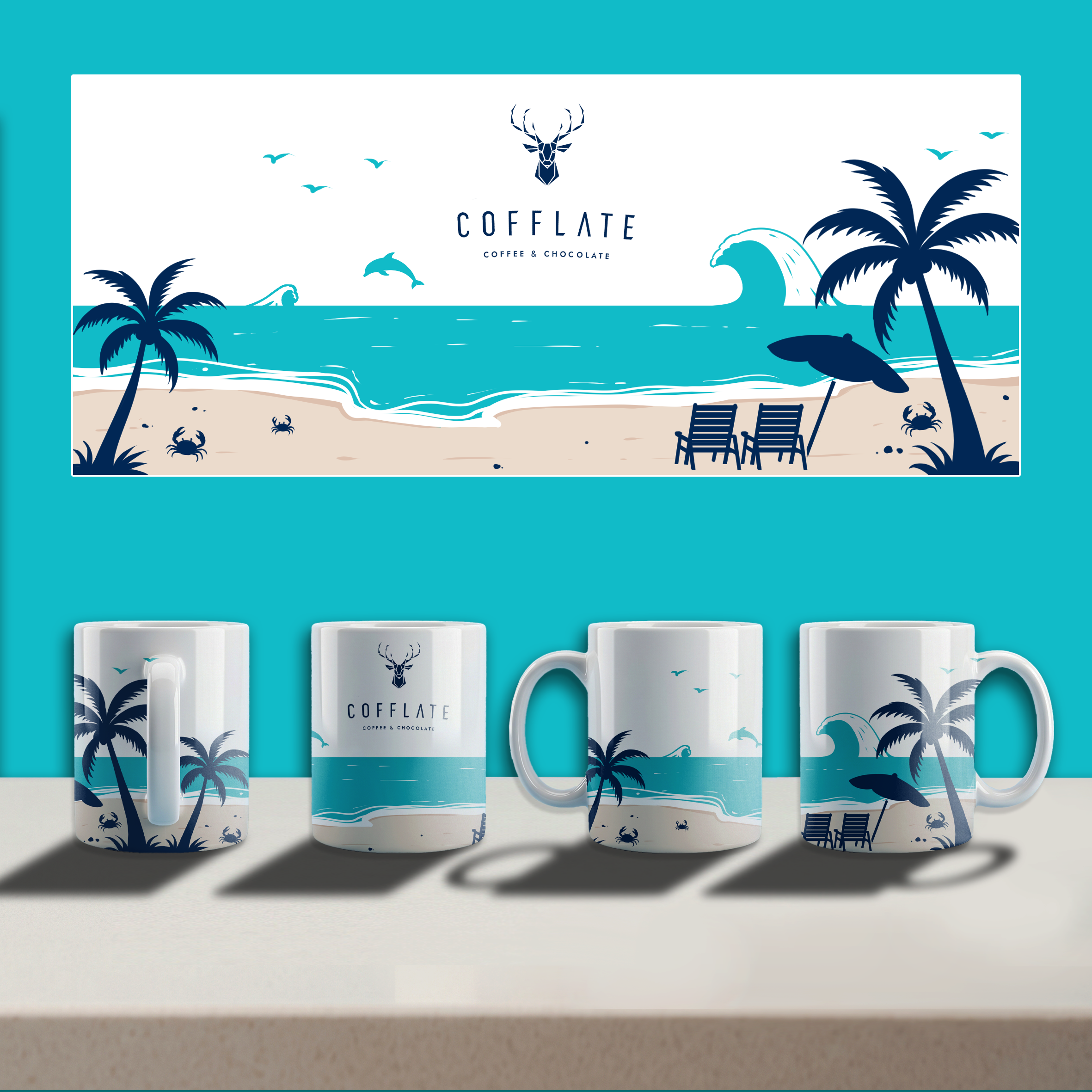 Tasse- und Becher-Design von Sultan  Studio für COFFLATE | Design #37281190