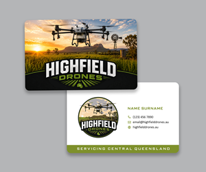 Visitenkarten-Design von Andrés Sebastián für Highfield Drone Services | Design: #37282647