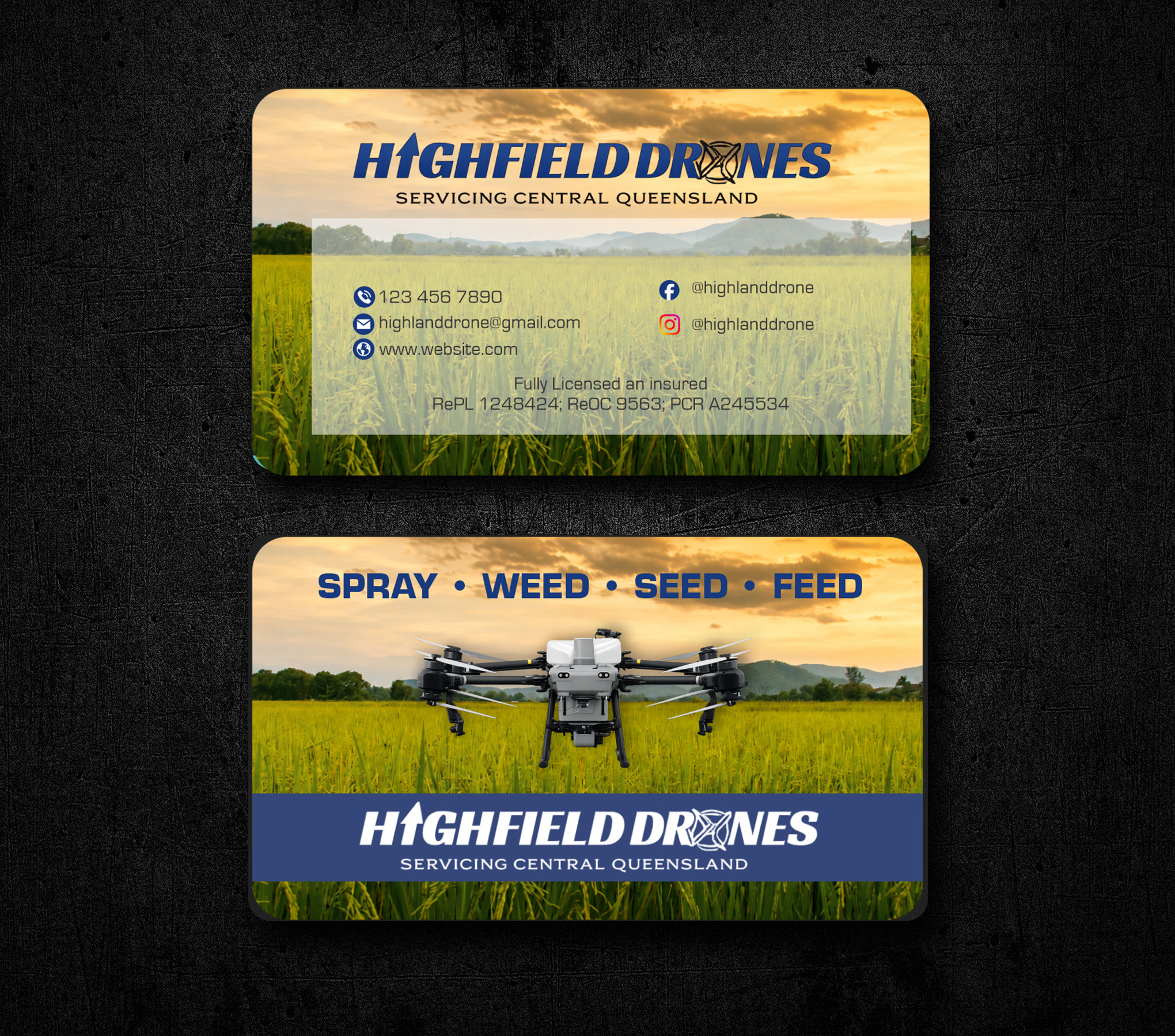 Visitenkarten-Design von jk_studio für Highfield Drone Services | Design #37277653