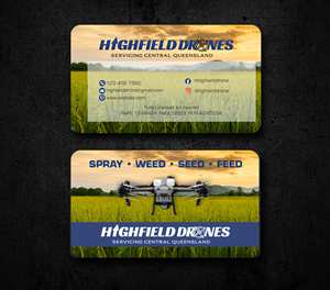 Visitenkarten-Design von jk_studio für Highfield Drone Services | Design: #37277653