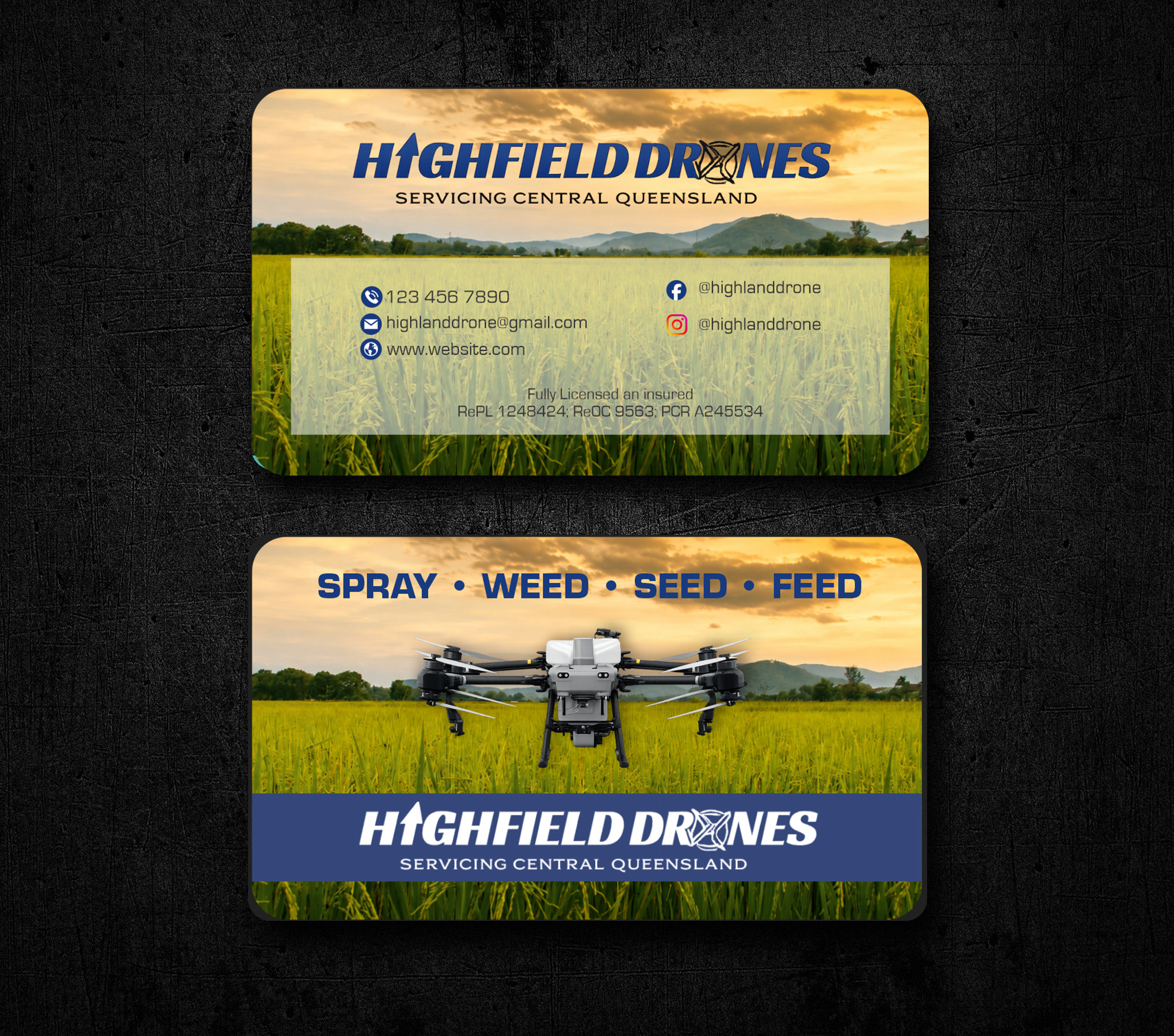 Visitenkarten-Design von jk_studio für Highfield Drone Services | Design #37277676