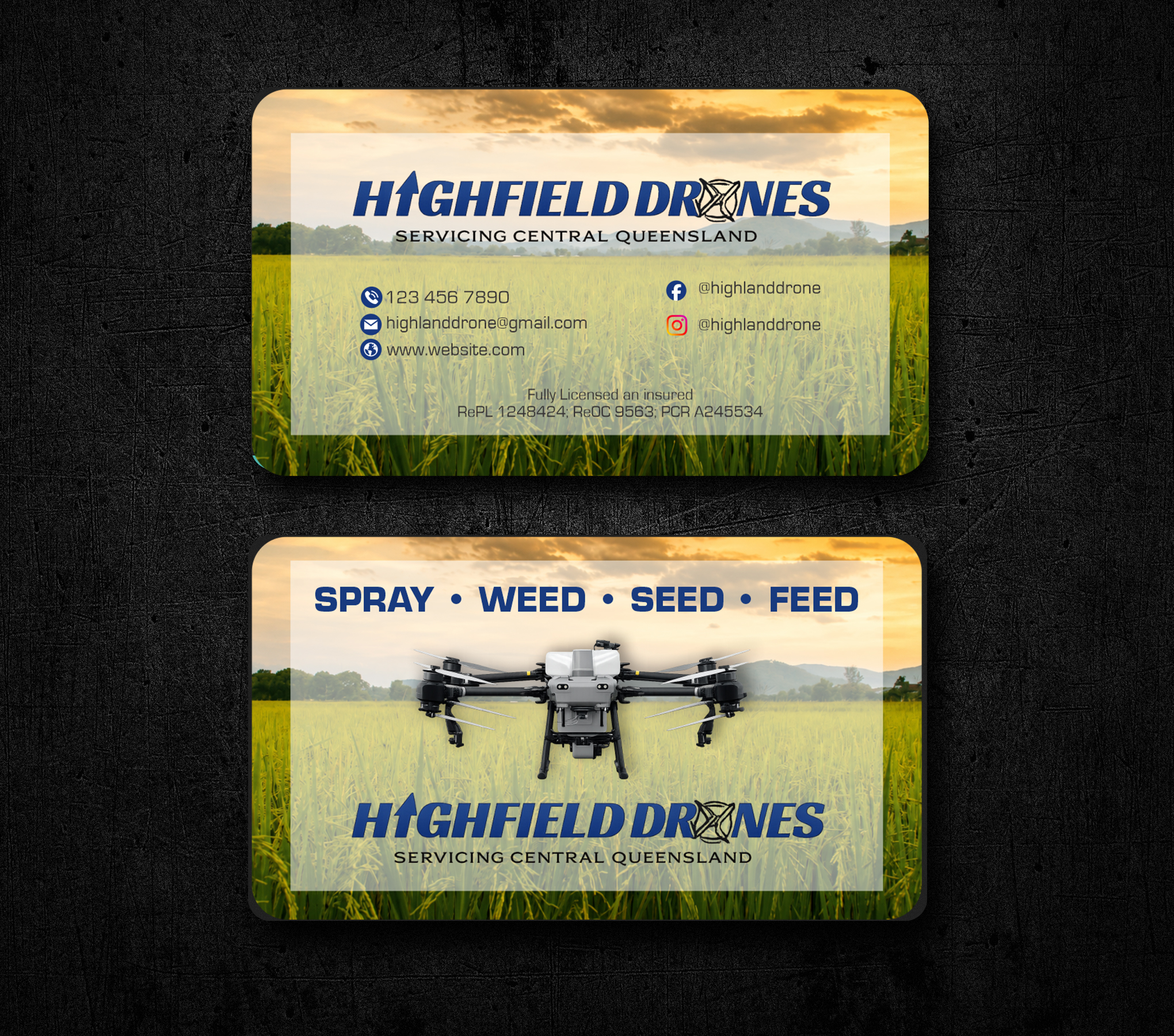 Visitenkarten-Design von jk_studio für Highfield Drone Services | Design #37277704