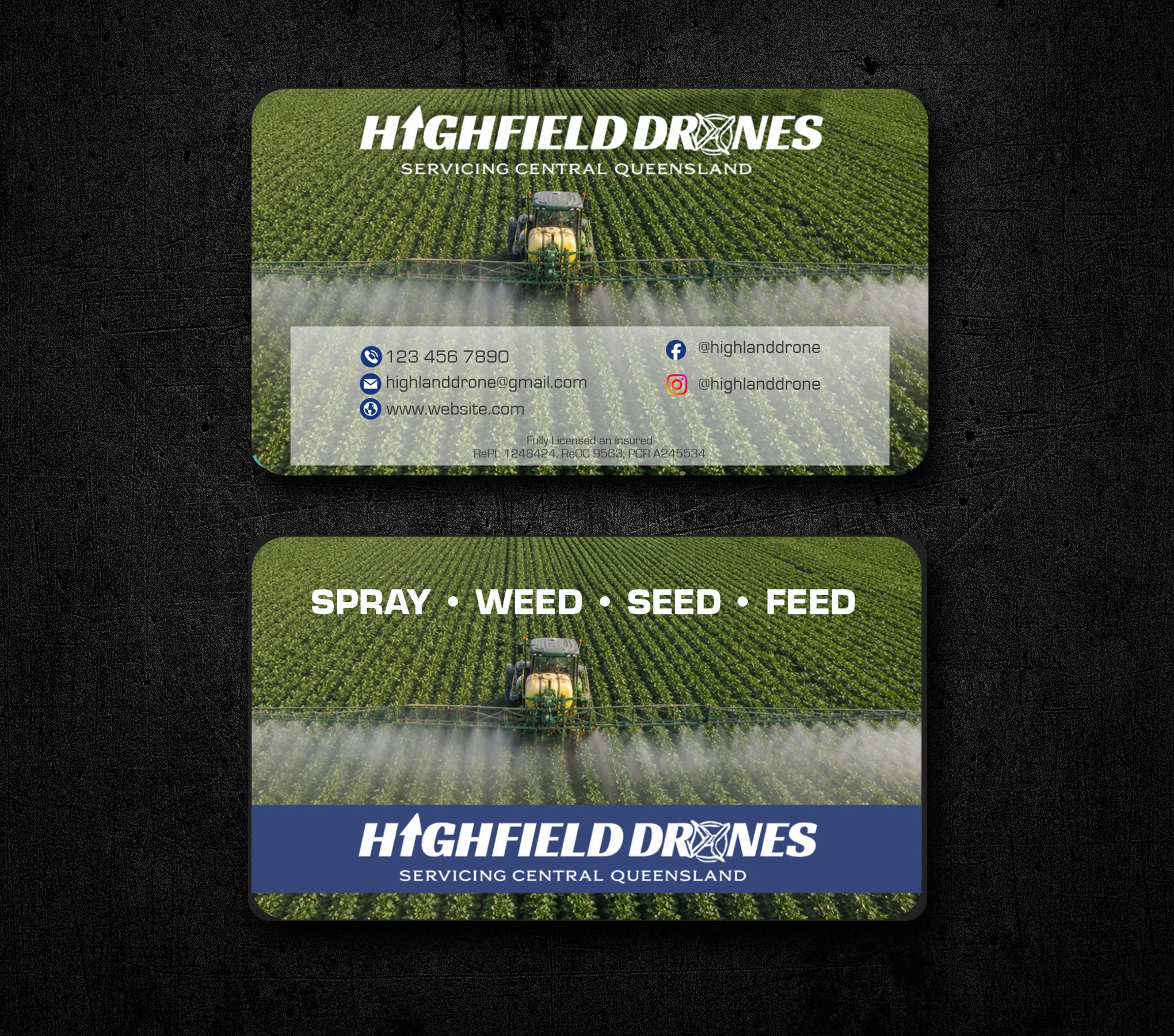 Visitenkarten-Design von jk_studio für Highfield Drone Services | Design #37278967