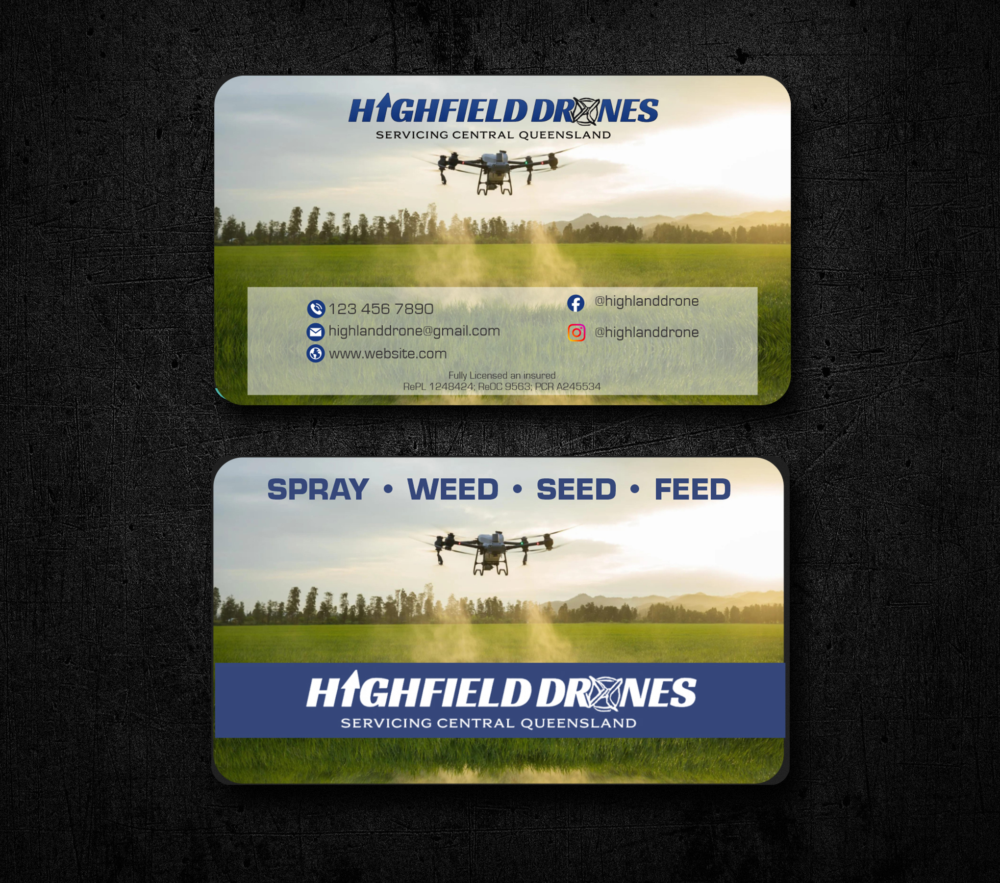 Visitenkarten-Design von jk_studio für Highfield Drone Services | Design #37279379