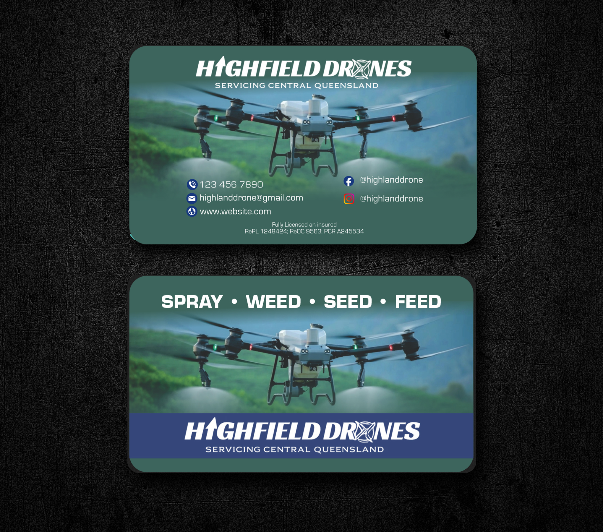 Visitenkarten-Design von jk_studio für Highfield Drone Services | Design #37279398