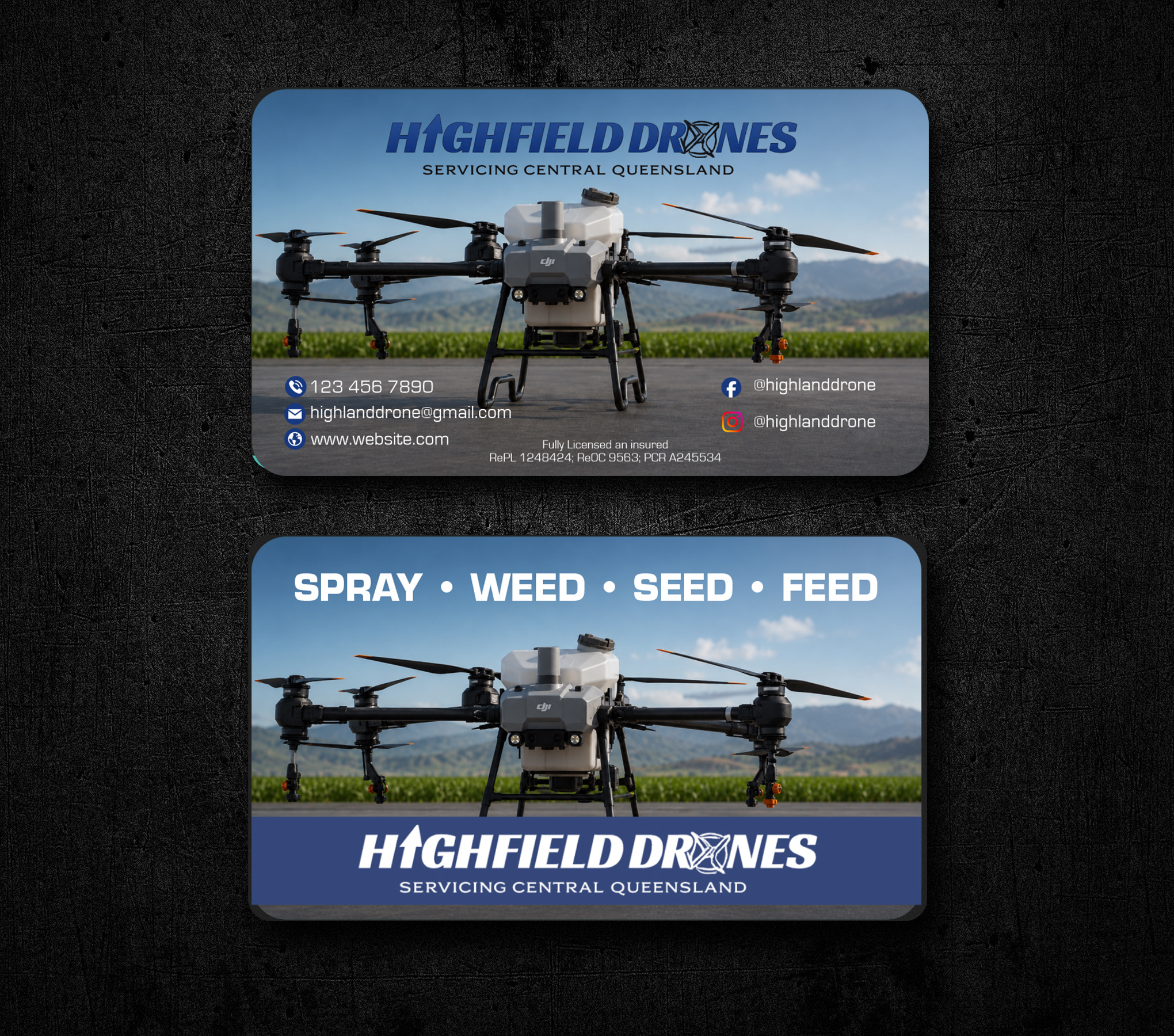 Visitenkarten-Design von jk_studio für Highfield Drone Services | Design #37283447