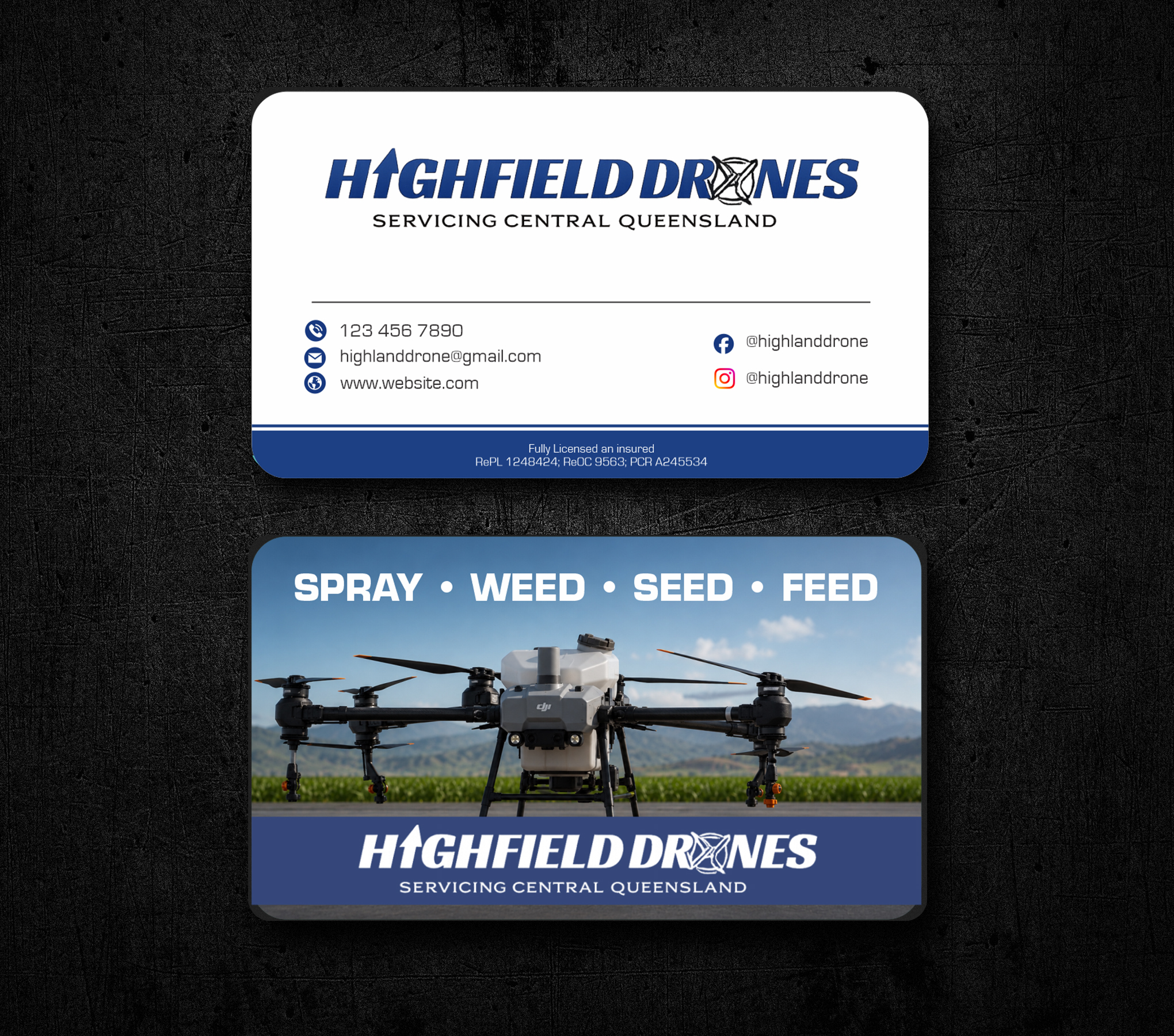 Visitenkarten-Design von jk_studio für Highfield Drone Services | Design #37295461