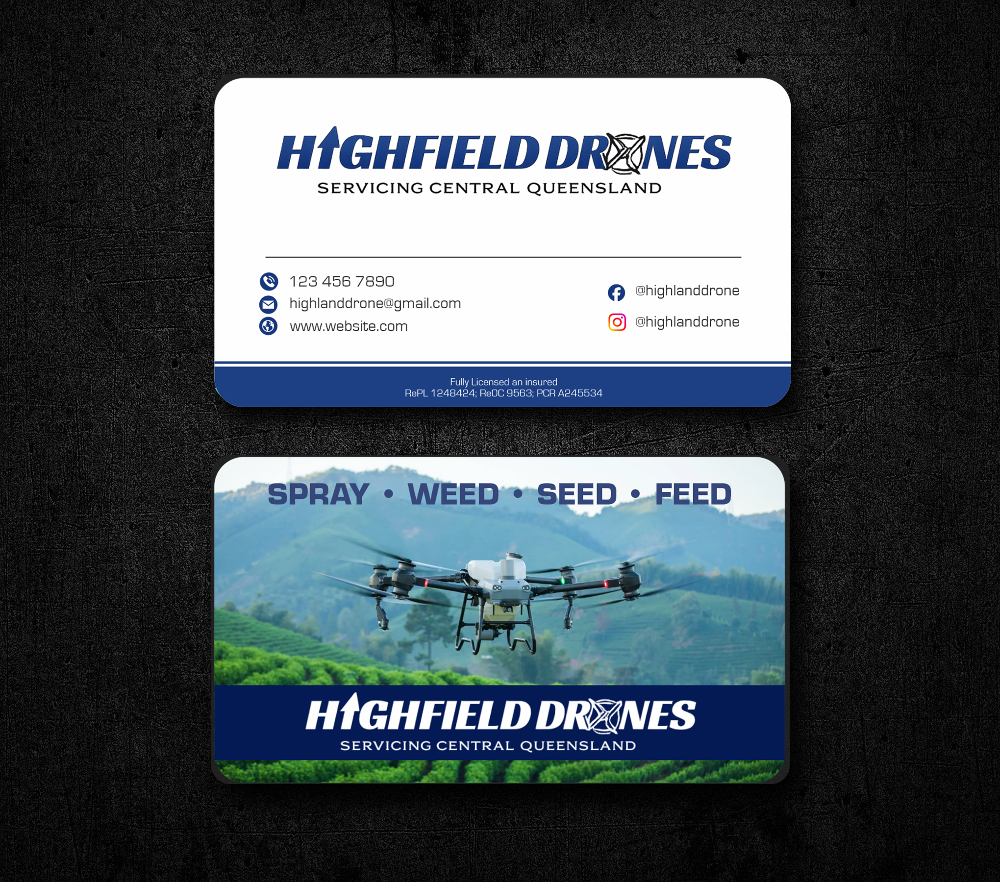 Visitenkarten-Design von jk_studio für Highfield Drone Services | Design #37295473
