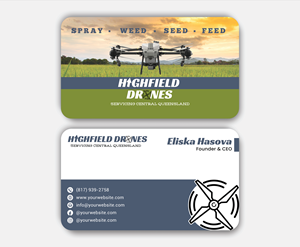 Visitenkarten-Design von DesignerShahadat für Highfield Drone Services | Design: #37277545