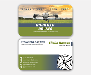 Visitenkarten-Design von DesignerShahadat für Highfield Drone Services | Design: #37277546