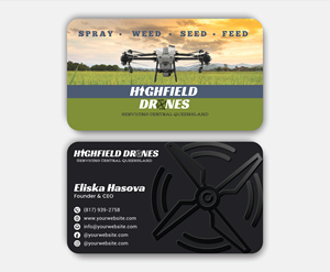 Visitenkarten-Design von DesignerShahadat für Highfield Drone Services | Design: #37277561