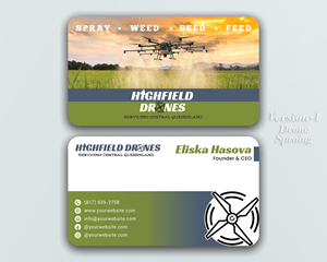 Visitenkarten-Design von DesignerShahadat für Highfield Drone Services | Design: #37279160