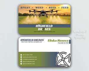 Visitenkarten-Design von DesignerShahadat für Highfield Drone Services | Design: #37279165