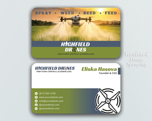 Visitenkarten-Design von DesignerShahadat für Highfield Drone Services | Design: #37279166