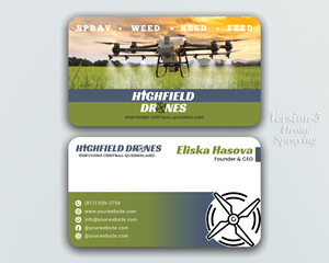 Visitenkarten-Design von DesignerShahadat für Highfield Drone Services | Design: #37279169