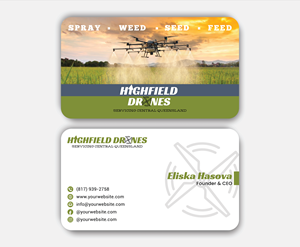 Visitenkarten-Design von DesignerShahadat für Highfield Drone Services | Design: #37279666