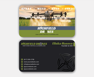 Visitenkarten-Design von DesignerShahadat für Highfield Drone Services | Design: #37279667
