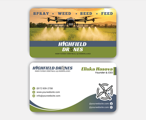 Visitenkarten-Design von DesignerShahadat für Highfield Drone Services | Design: #37279670